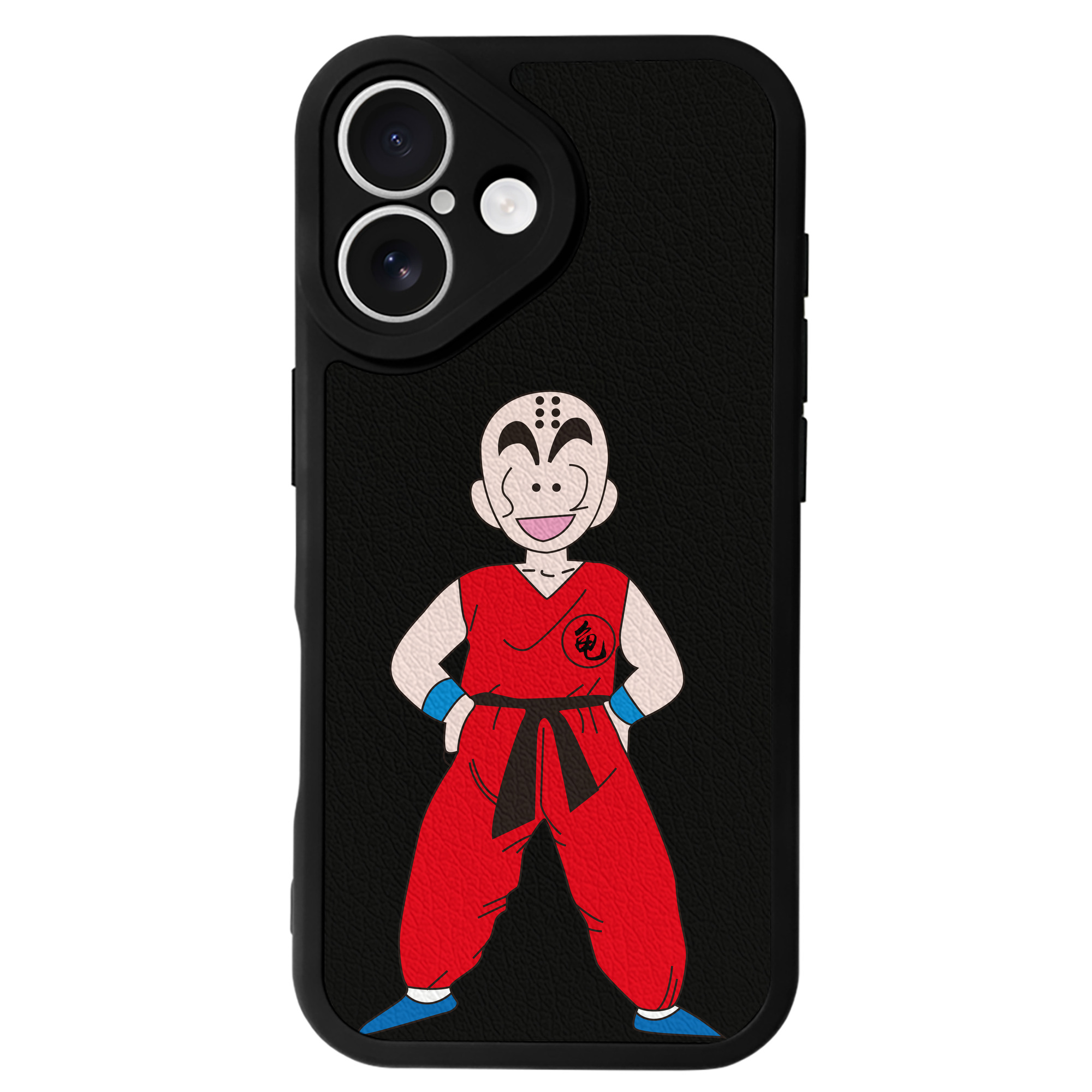 （画像用） ドラゴンボール クリリン DRAGON BALL krillin 【iPhone 16シリーズ対応】シリコンスマホケース（レザー調） 材質：シリコン
